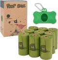 Dog Poop Bags 240 Count, Unscented Extra Thick Waste Bag with Dispenser, 100% Leak Proof, Doggie Bag Refill Rolls