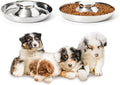 2 Pack Stainless Steel Puppy Bowls, Dog Feeding Bowl | Mush Feeder for Litters, Shallow Weaning for Food and Water, Multiple Dishes