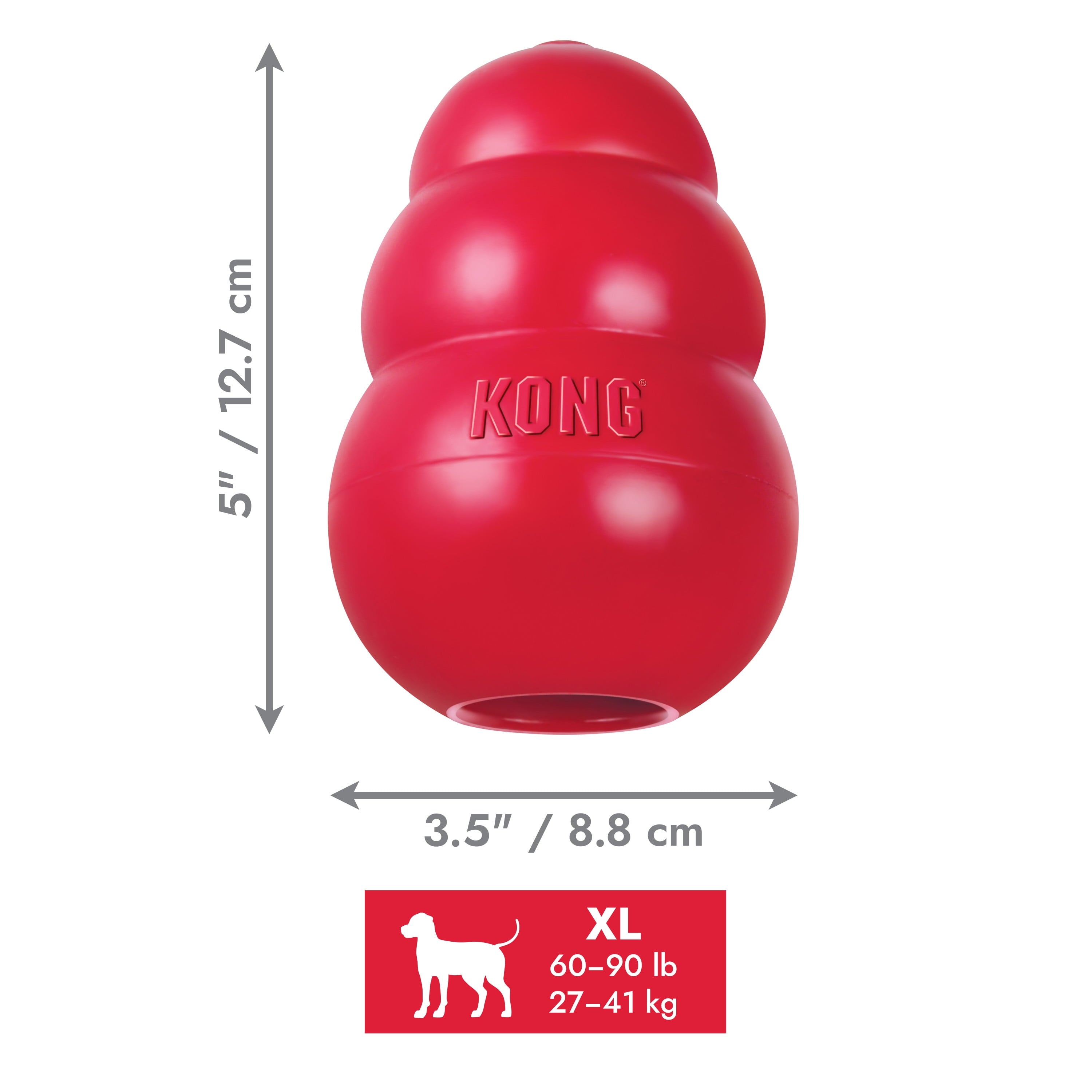 ® Classic Rubber Dog Toy for Average Chewers, Extra Large, for Dogs between 60-90 Lbs