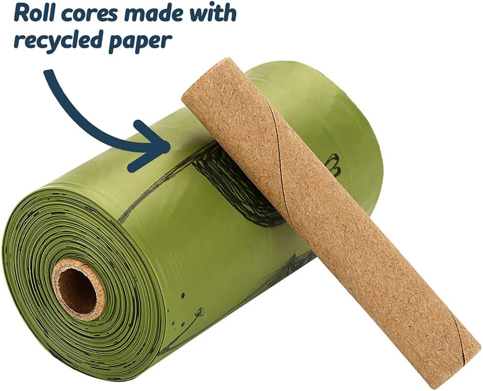 Dog Poop Bags 240 Count, Unscented Extra Thick Waste Bag with Dispenser, 100% Leak Proof, Doggie Bag Refill Rolls