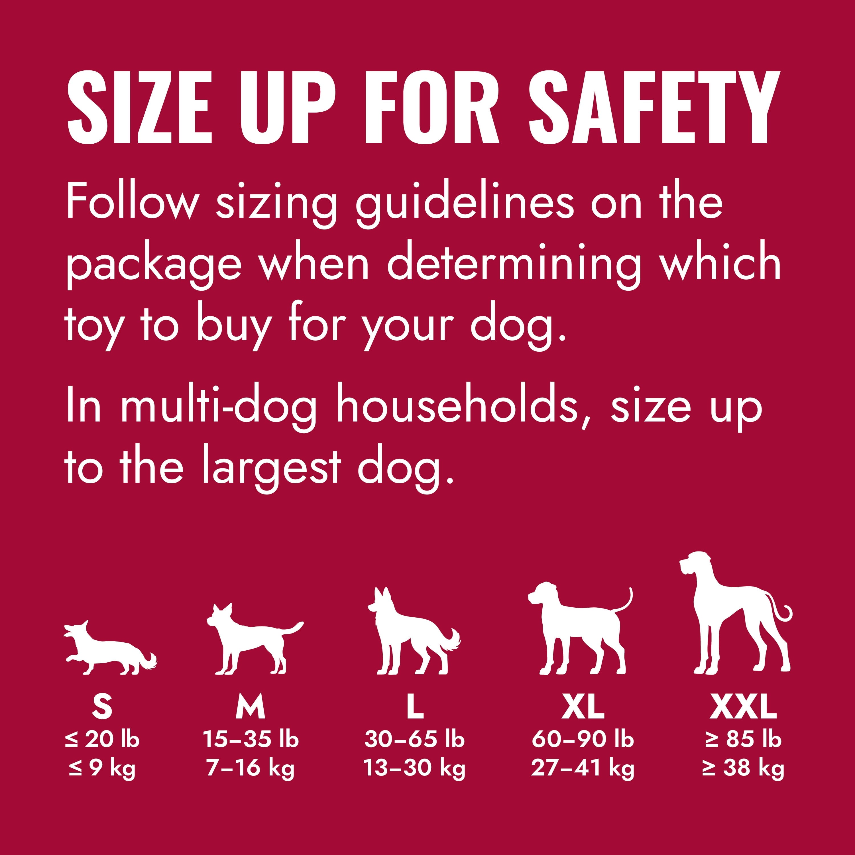 ® Classic Rubber Dog Toy for Average Chewers, Medium, for Dogs between 15-35 Lbs